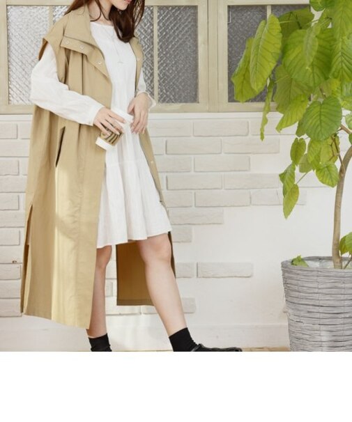 からみストライプティアードミニワンピース