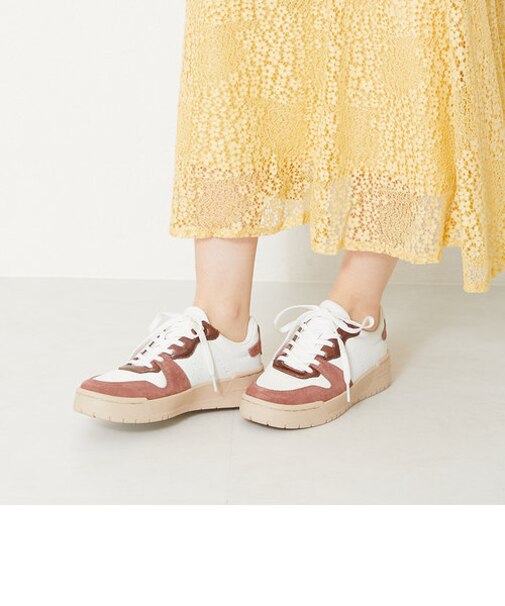 メタリック切替厚底ソールスニーカー/OT3729