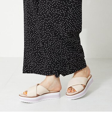 パデットクロスミュールサンダル/32210