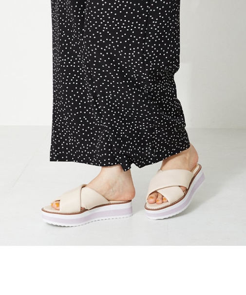 パデットクロスミュールサンダル/32210