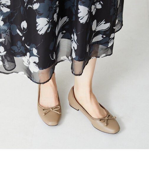 スクエアトゥフラットバレエシューズ/32306