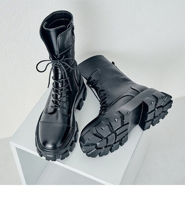 レースアップミドルブーツ/31416