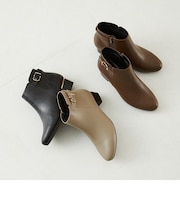 メタリックラインベルトヒールブーツ/32404