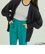 Vネックニットカーディガン/MO33N01