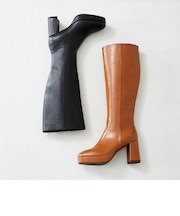 プラットフォームロングブーツ/31511