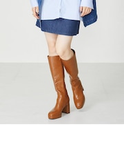 プラットフォームロングブーツ/31511