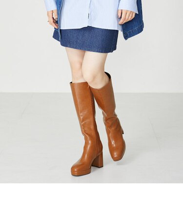 プラットフォームロングブーツ/31511