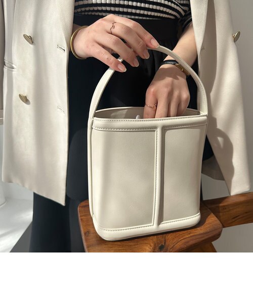 ステッチデザインバケツ型2wayバッグ/0214BA｜オリエンタル