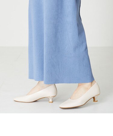 スクエアトゥヒールパンプス/42109