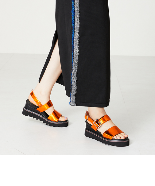 厚底ワイドベルトサンダル/41210