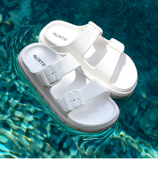 【軽量・リカバリー】ダブルベルト厚底サンダル/OT3220