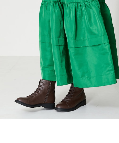 ゴムレースアップショートブーツ/42401