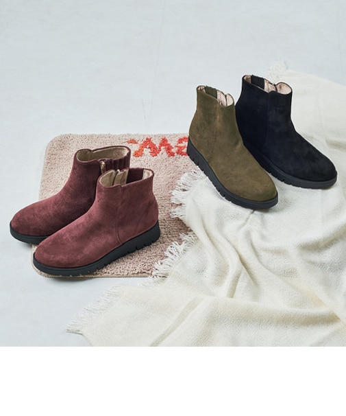 ウエッジソールショートブーツ/42405