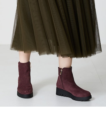 ウエッジソールショートブーツ/42405