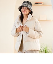 スタンドネックボリュームダウンジャケット/MO43D01