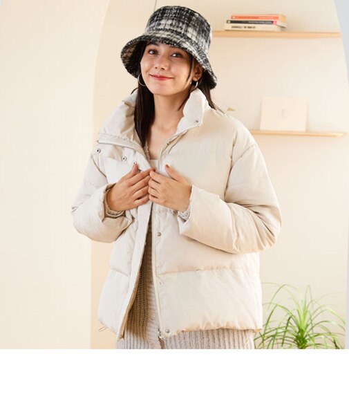 スタンドネックボリュームダウンジャケット/MO43D01