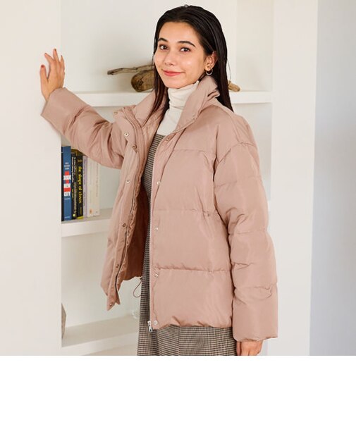 スタンドネックボリュームダウンジャケット/MO43D01