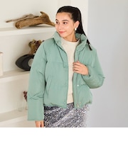 スタンドネックショートダウンジャケット/MO43D02