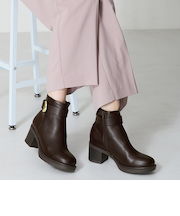 バックルデザインタンクソールヒールブーツ/42408