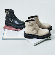 ダブルベルトエンジニアショートブーツ/41423