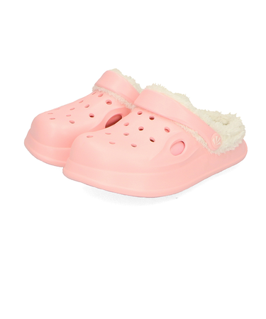 【EC限定】フェイクファークロッグサンダル/K-456