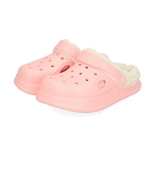 【EC限定】フェイクファークロッグサンダル/K-456