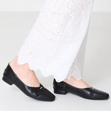 【柔らかい】ゴールドパーツVカットバブーシュ/51112