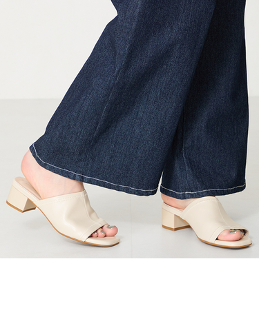 【WEB限定】ストレッチミュールサンダル