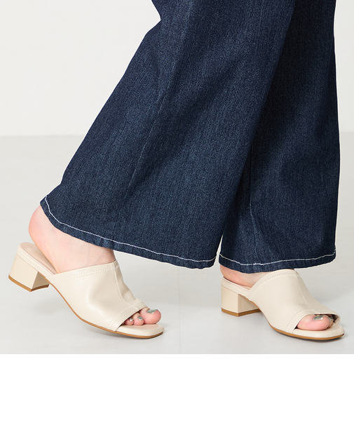 【WEB限定】ストレッチミュールサンダル