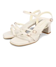 スクエアバックルデザインヒールサンダル/51233