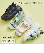 ドローコード×メッシュ厚底サンダル/51210