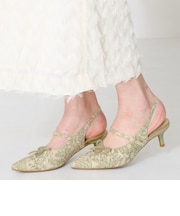 カットデザインストラップパンプス/51111