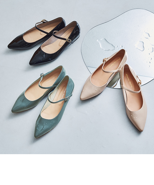 【レインパンプス】メリージェーンレインパンプス/R-1024