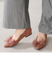 ビッグチュールリボンパンプス/51321