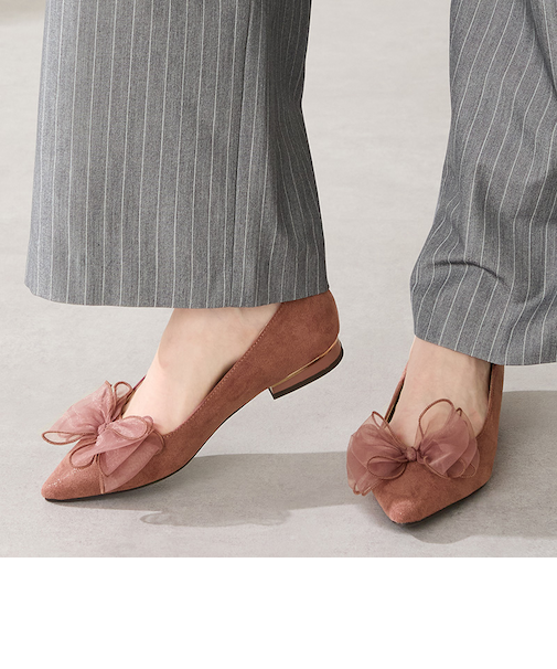 ビッグチュールリボンパンプス/51321