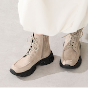 スニーカーソール編み上げブーツ/51405