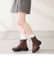 スニーカーソール編み上げブーツ/51405