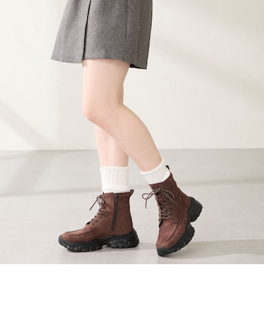 スニーカーソール編み上げブーツ/51405