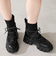 ボリュームソール編み上げニットブーツ/51406