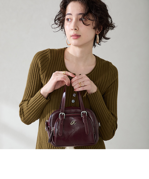 シルバーロゴモチーフボストンバッグ/BA-265