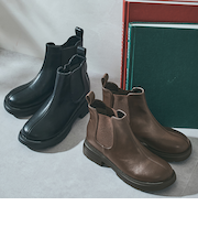 ラウンドトゥサイドゴアブーツ/51414