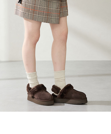 厚底ムートン2wayサンダル/51320