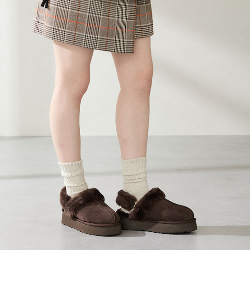 厚底ムートン2wayサンダル/51320