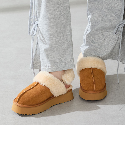 厚底ムートン2wayサンダル/51320