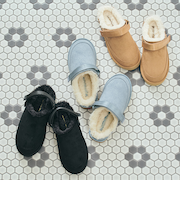 【ふわふわ もこもこ 防寒 冷え性】ムートンスリッポン/55302