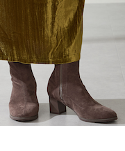 チャンキーヒールストレッチブーツ/52406