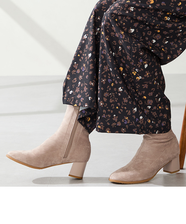 チャンキーヒールストレッチブーツ/52406