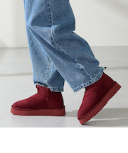 厚底ムートンショートブーツ/51409