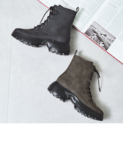 ボリュームソールレースアップブーツ/52413