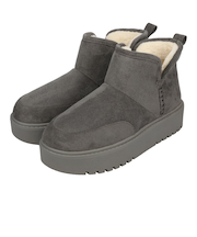 サイドスリット厚底ムートンショートブーツ/51425